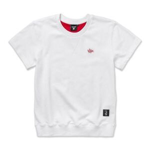 Vast Elements Collegiate Crew University T-shirt - White NEW NWT